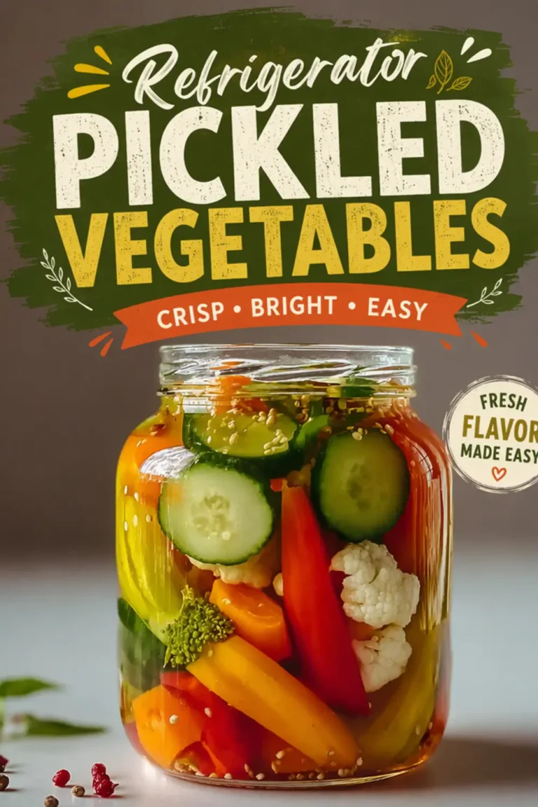 Refrigerator Pickled Vegetables