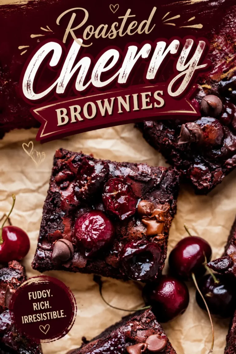 Roasted Cherry Brownies