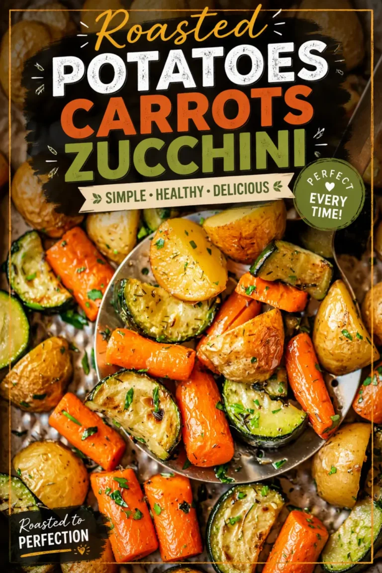 Roasted Potatoes Carrots Zucchini