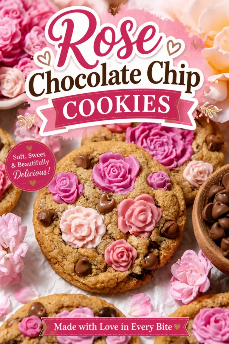 Rose Chocolate Chip Cookies