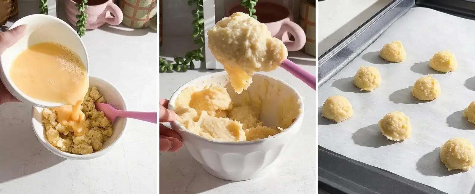 Salted Caramel Profiteroles, Make and Bake the Choux Dough