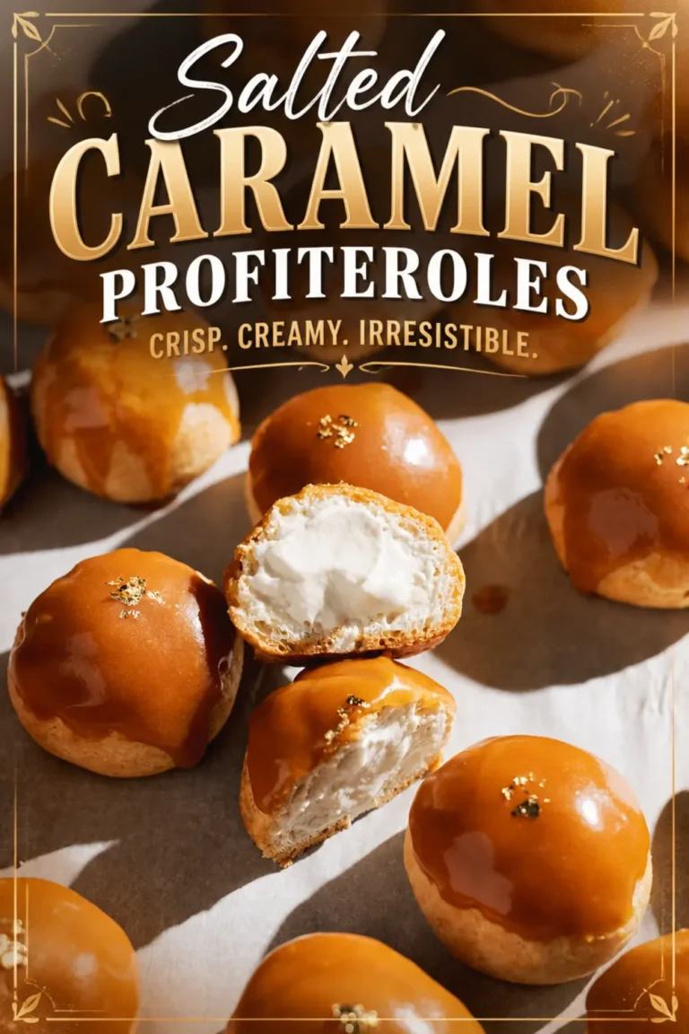 Salted Caramel Profiteroles