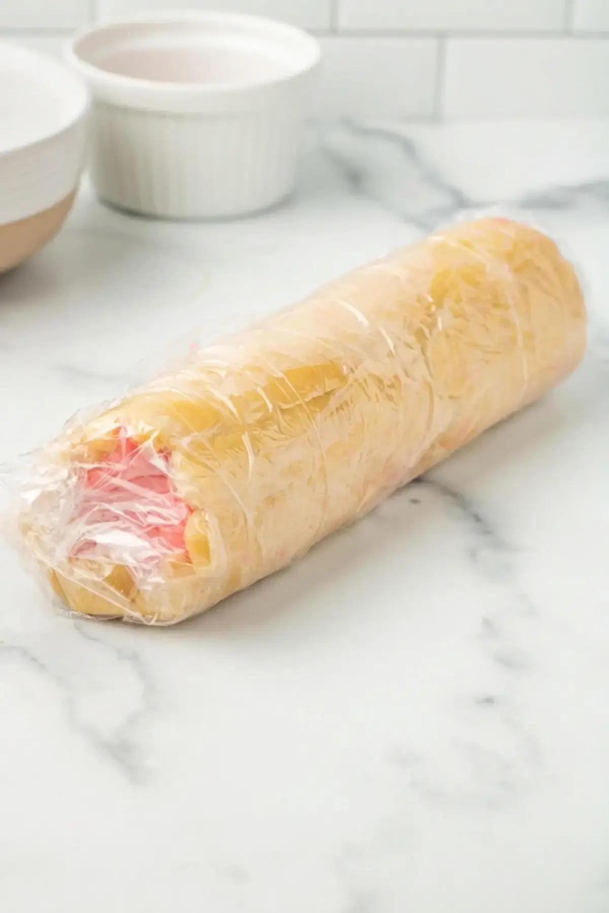 Slice And Bake Heart Cookies, Form and Chill the Log