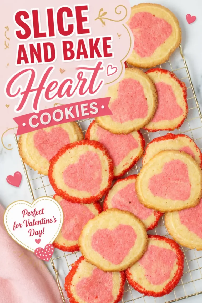 Slice And Bake Heart Cookies