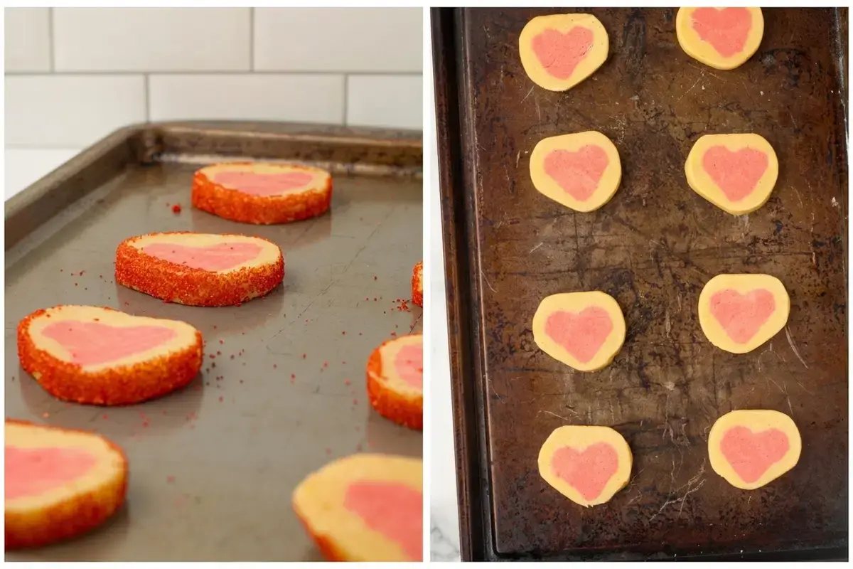 Slice And Bake Heart Cookies, Slice and Bake