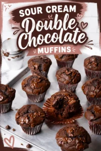 Sour Cream Double Chocolate Muffins