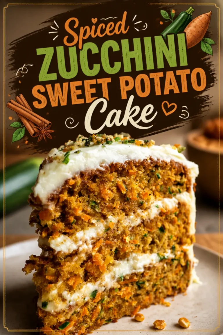 Spiced Zucchini Sweet Potato Cake