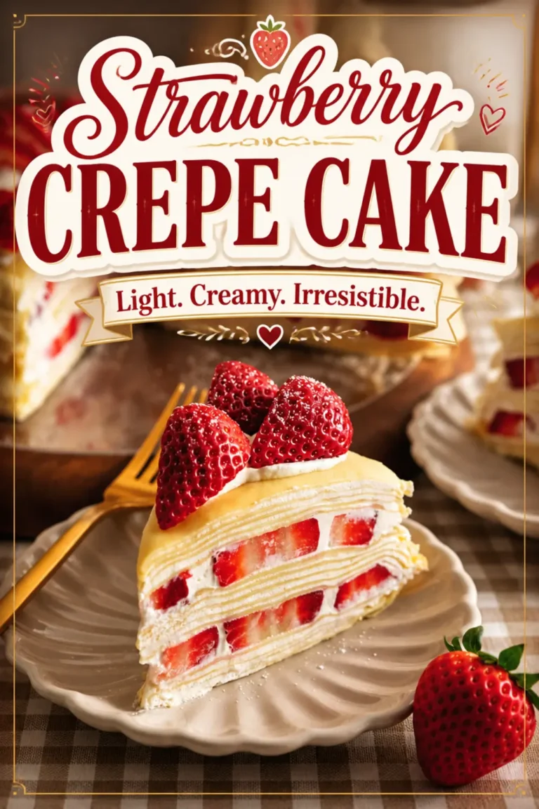 Strawberry Crepe Cake