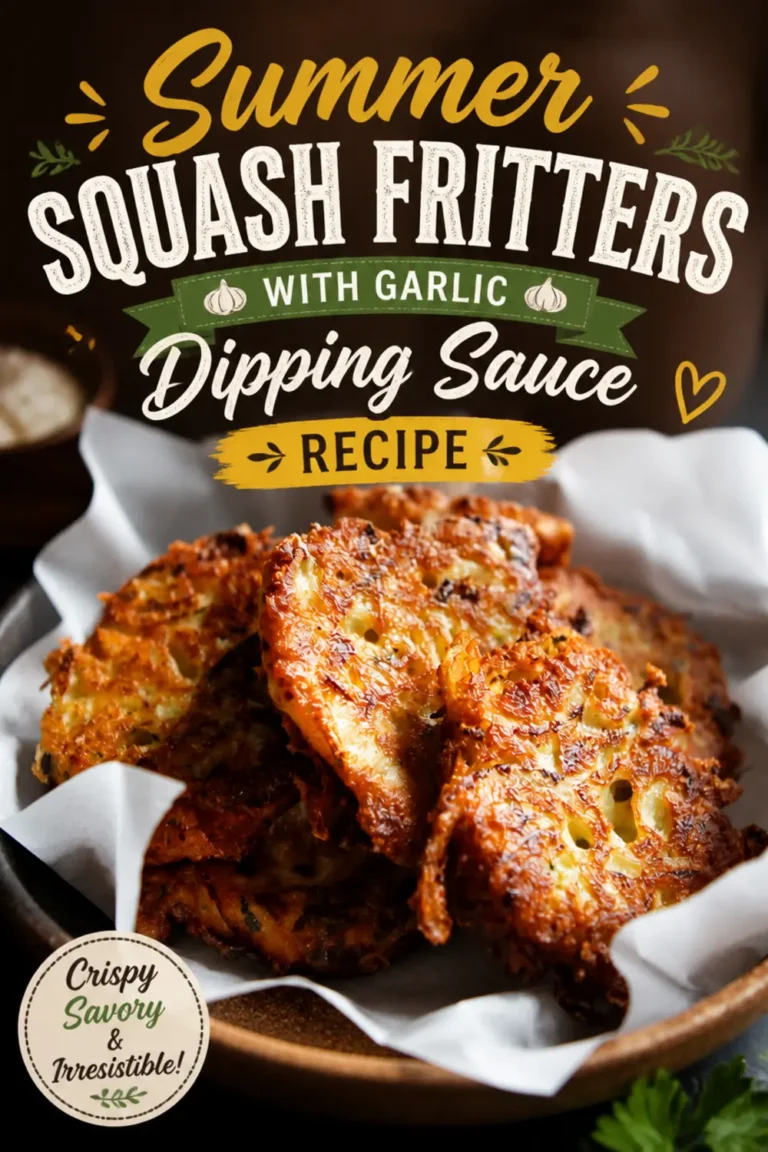 Summer Squash Fritters With Garlic Dipping Sauce Recipe