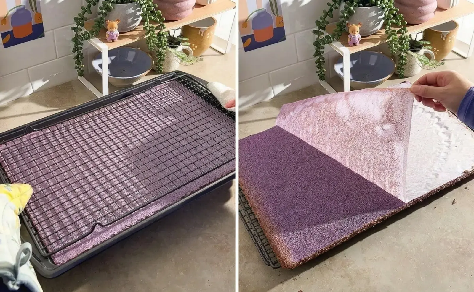 Ube Roll Cake, For the Ube Chiffon Cake