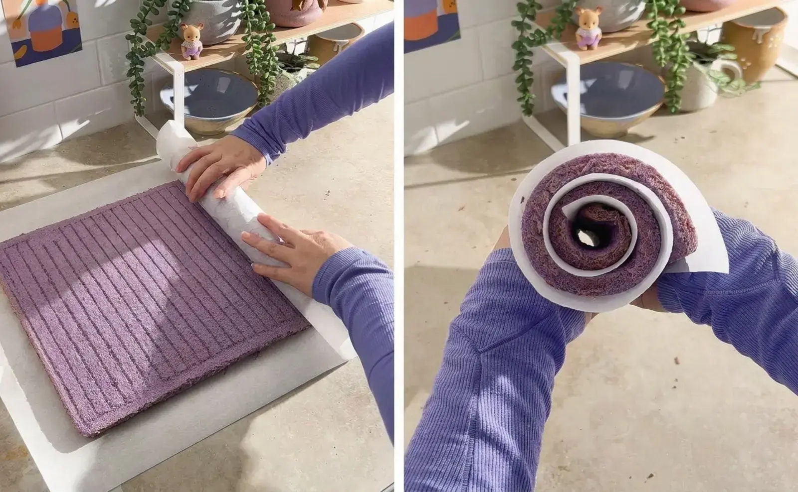 Ube Roll Cake, For the Ube Chiffon Cake