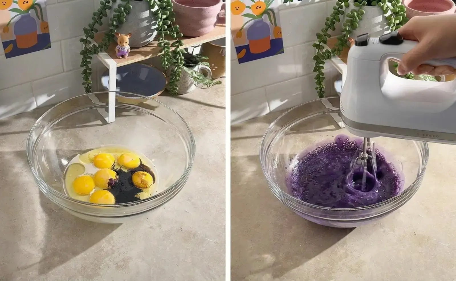 Ube Roll Cake, For the Ube Chiffon Cake