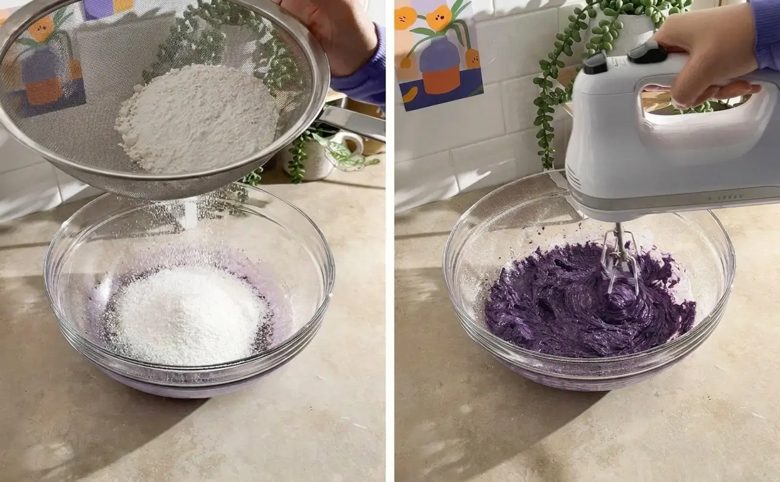 Ube Roll Cake, For the Ube Chiffon Cake
