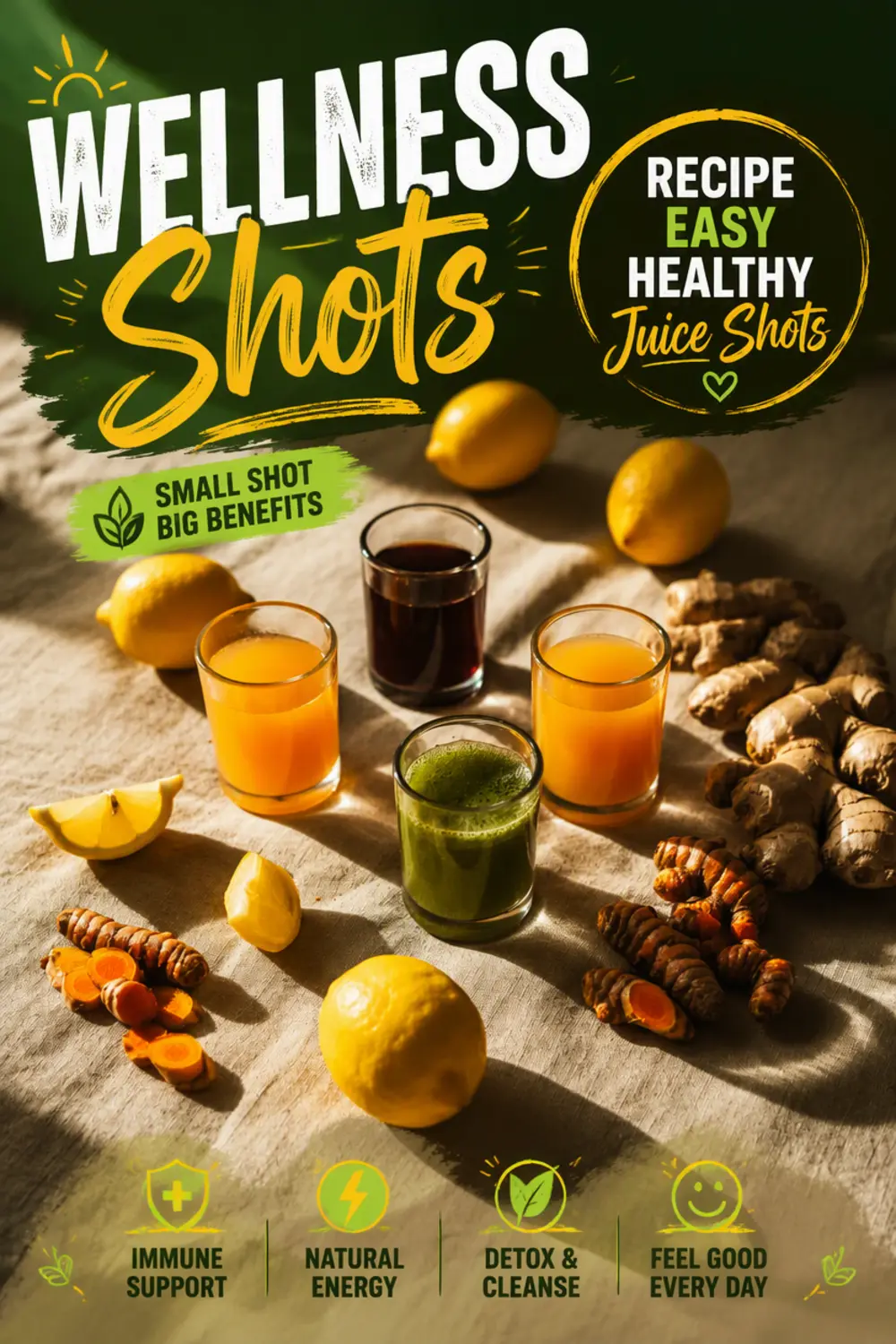 Wellness Shots Recipe Easy Healthy Juice Shots