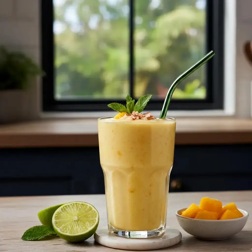 10 Yogurt-Based Fruit Smoothie Recipes, 2. The Tropical Mango Tango