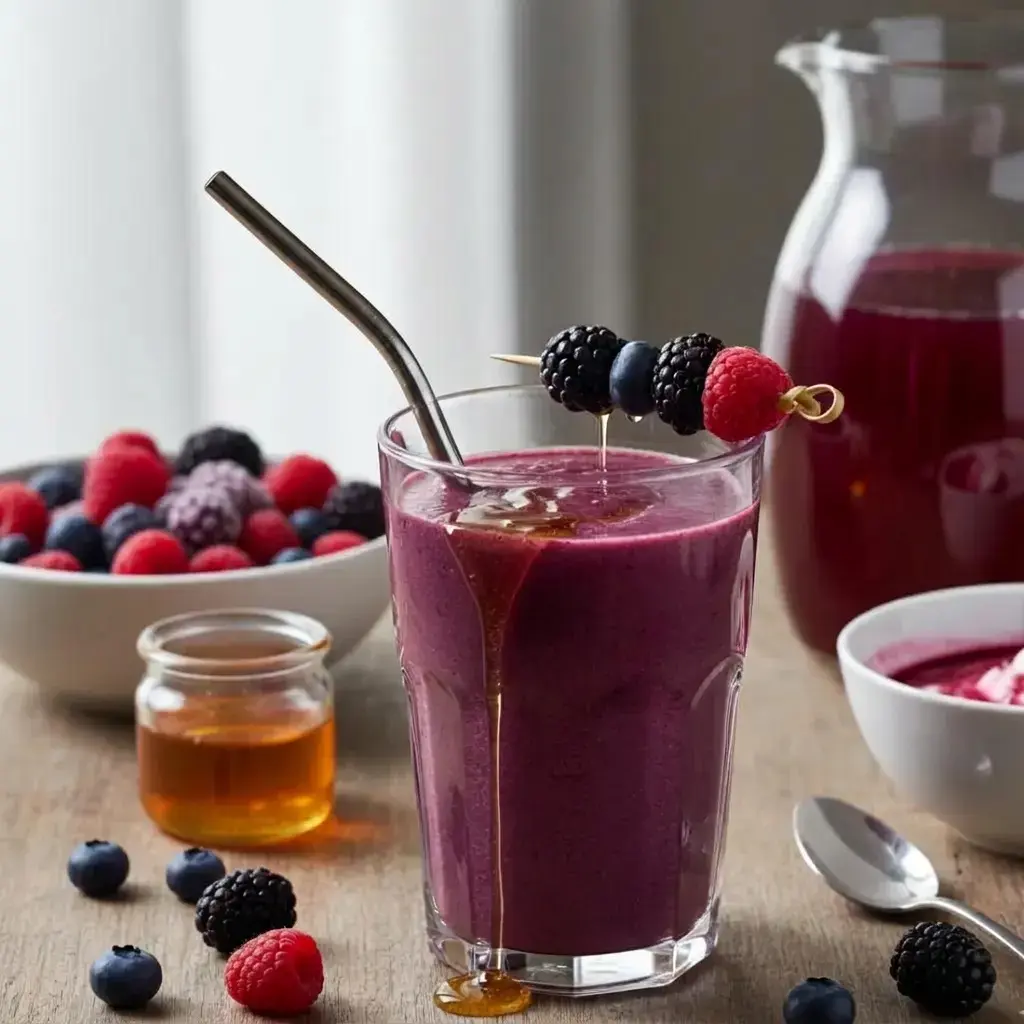 10 Yogurt-Based Fruit Smoothie Recipes, 4. The Berry Blast Antioxidant Bomb