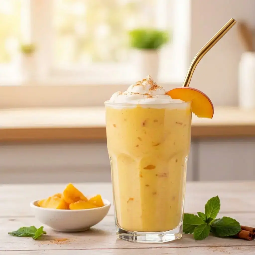 10 Yogurt-Based Fruit Smoothie Recipes, 5. Peachy Keen Cream