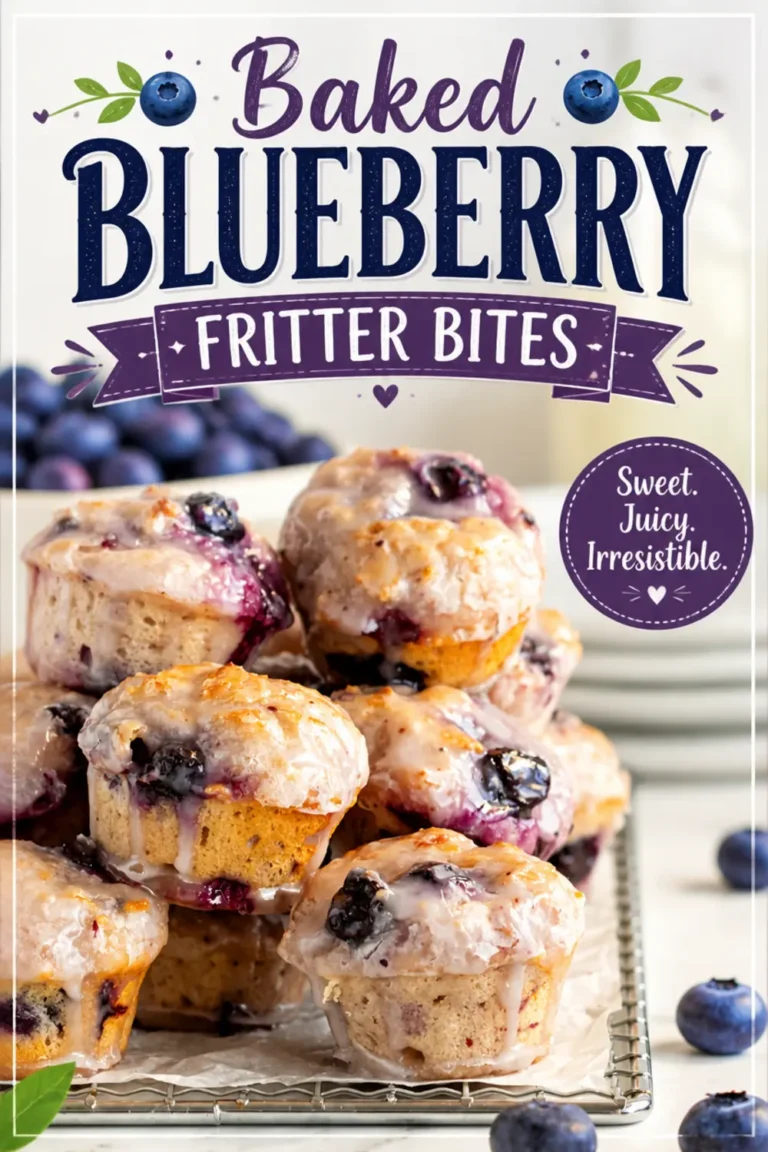 Baked Blueberry Fritter Bites