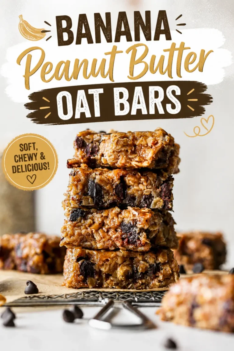 Banana Peanut Butter Oat Bars