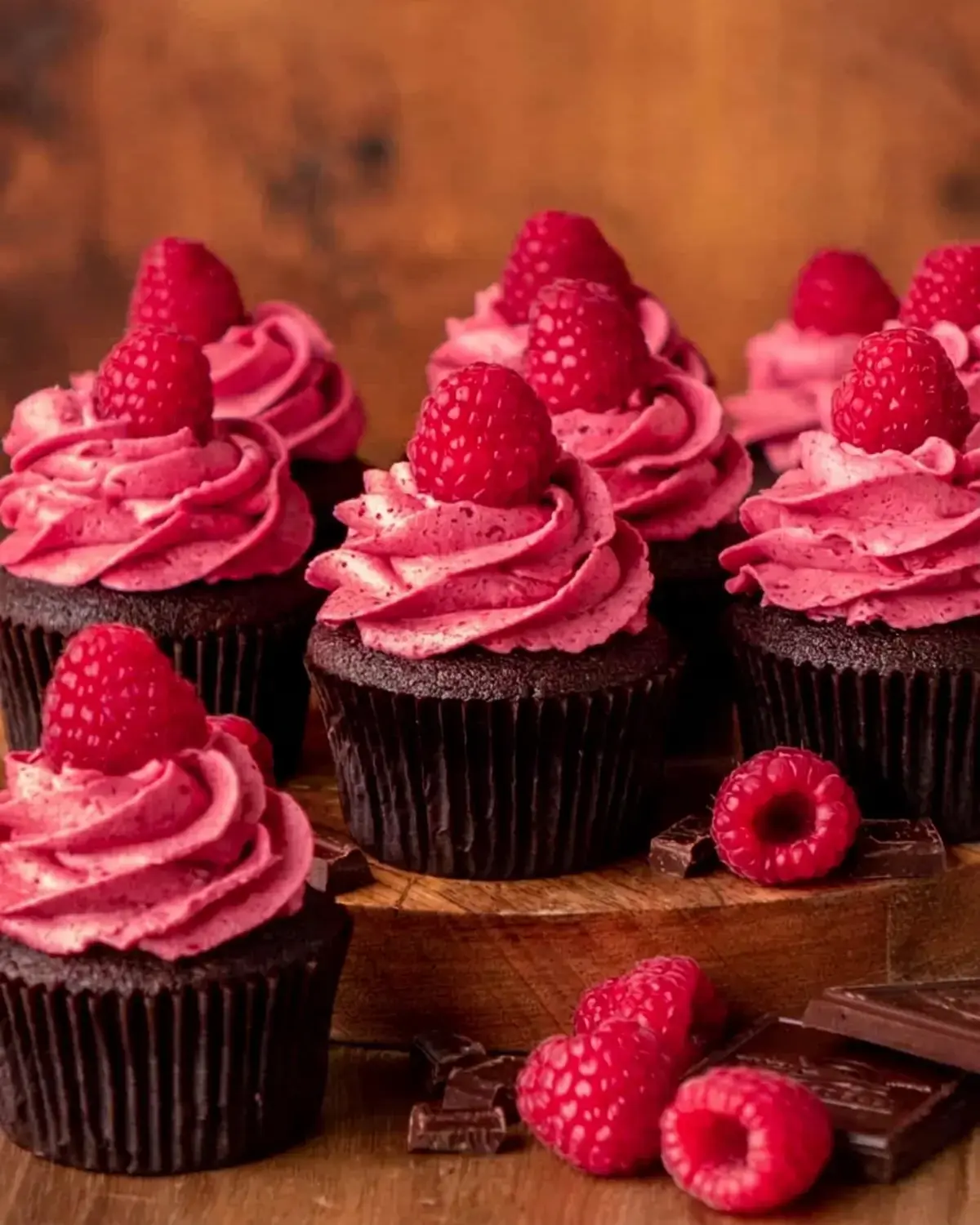 Chocolate Raspberry Cupcakes