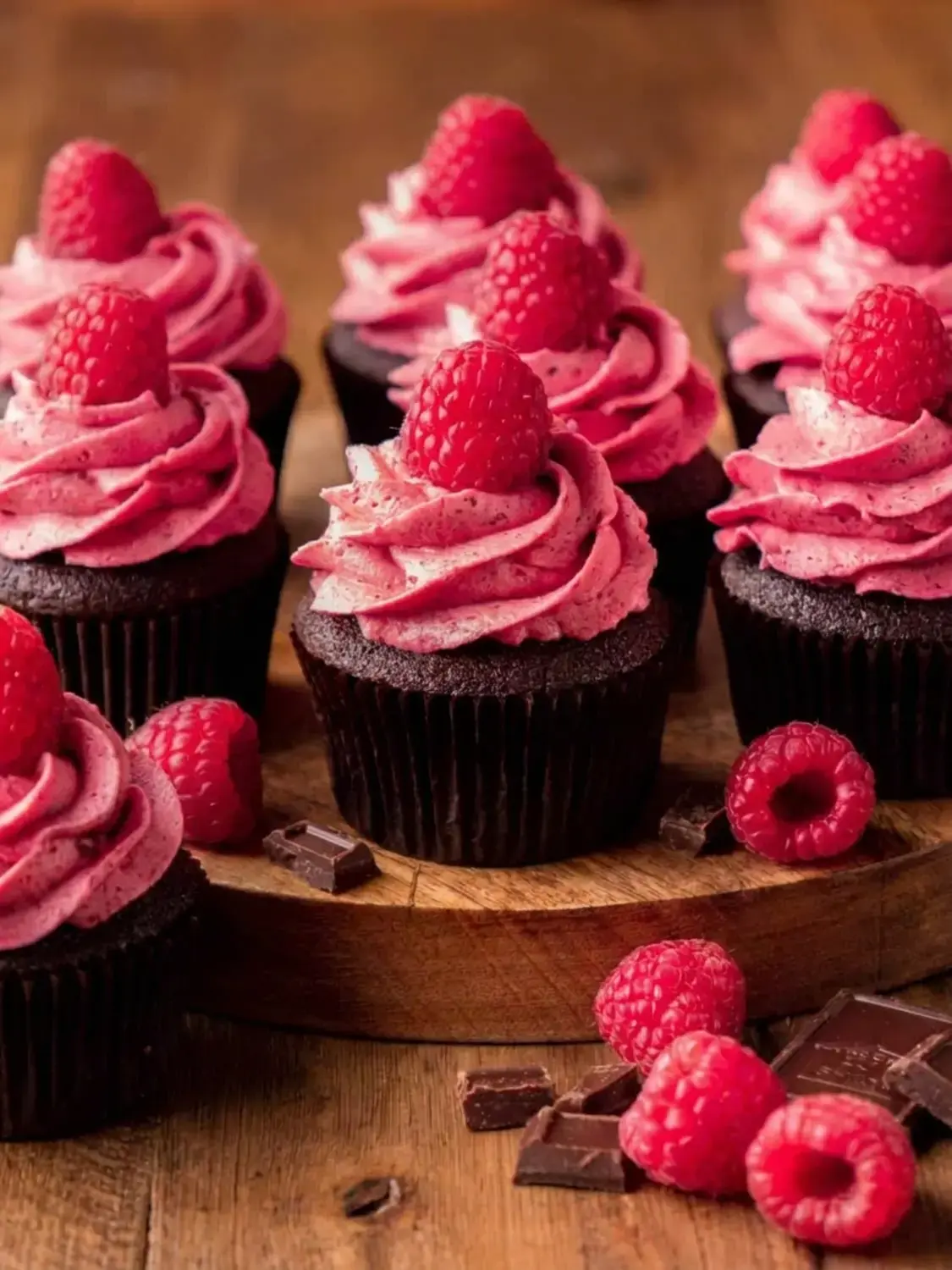 Chocolate Raspberry Cupcakes