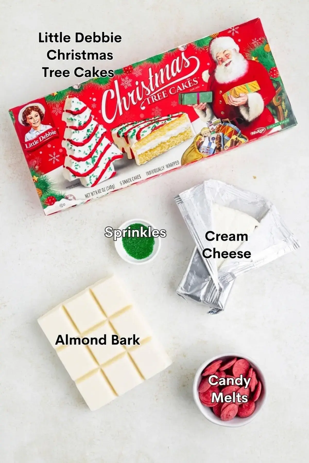 Christmas Tree Cake Balls, Ingredients