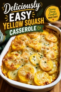Deliciously Easy Yellow Squash Casserole