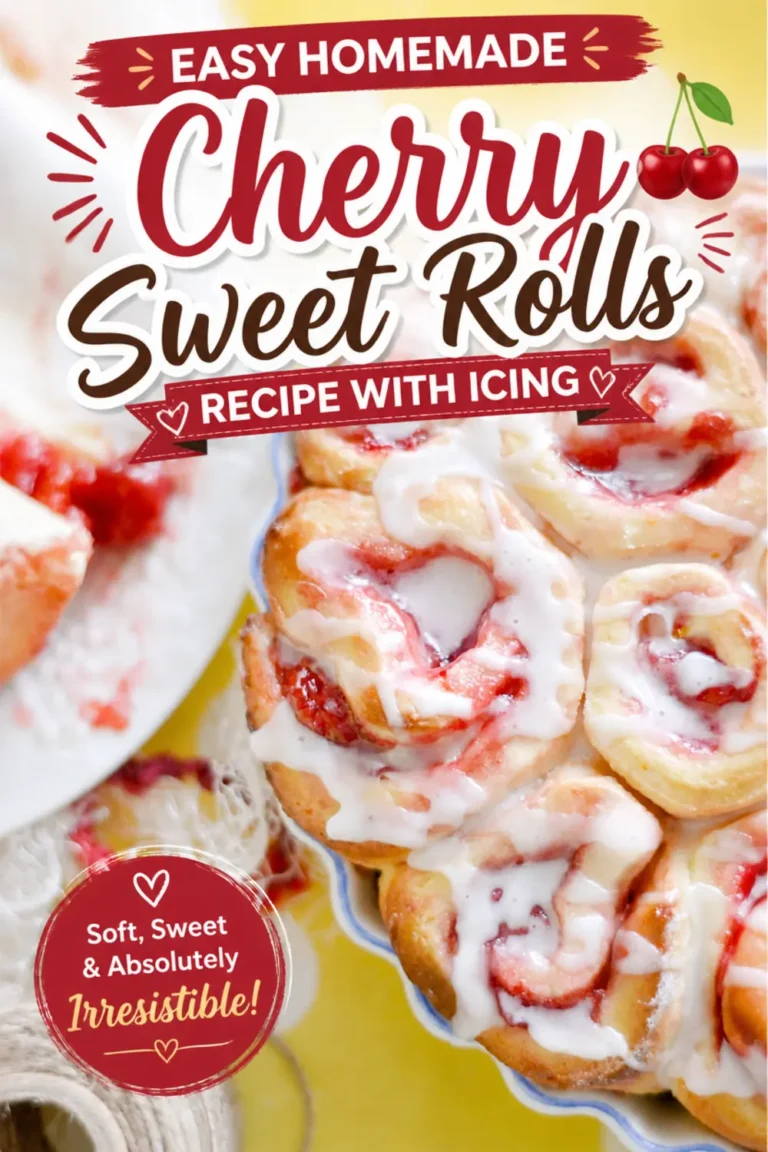 Easy Homemade Cherry Sweet Rolls Recipe With Icing