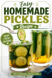 Easy Homemade Pickles Recipe