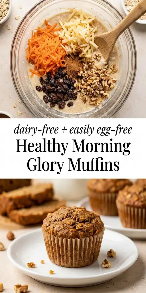 Healthy Morning Glory Breakfast Muffins Recipe with Carrots Apples and Oats 8 Healthy Morning Glory Breakfast Muffins, Healthy Morning Glory Muffins