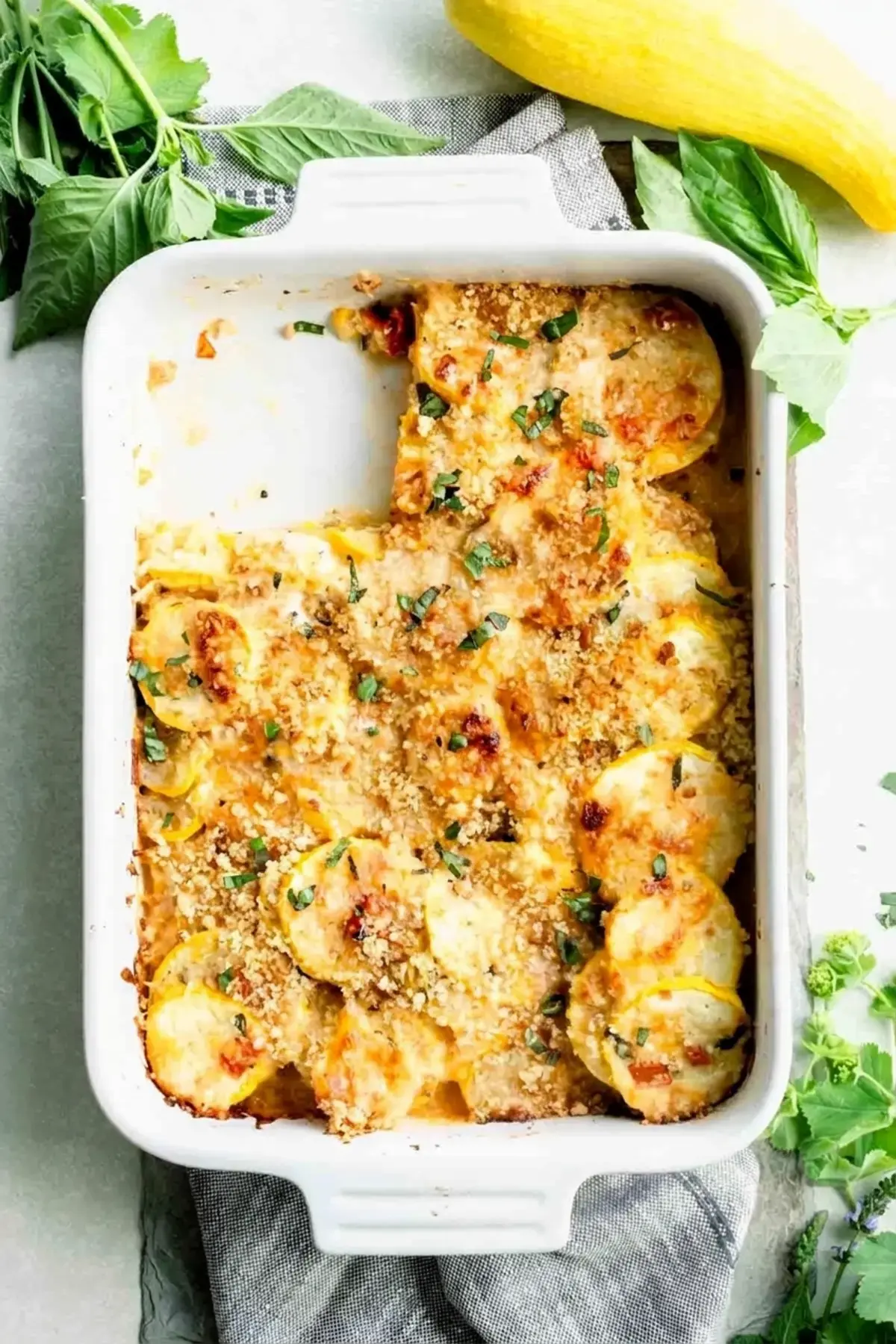 Healthy Yellow Summer Squash Casserole Recipe with Cheesy Breadcrumb Topping 25 Healthy Yellow Summer Squash Casserole, Additional Recipes to Try