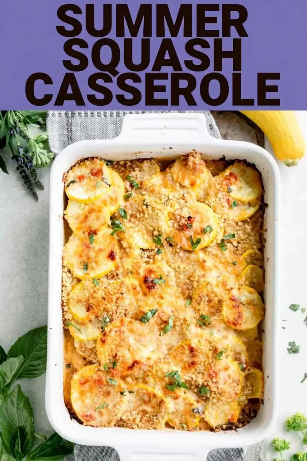 Healthy Yellow Summer Squash Casserole Recipe with Cheesy Breadcrumb Topping 15 Healthy Yellow Summer Squash Casserole