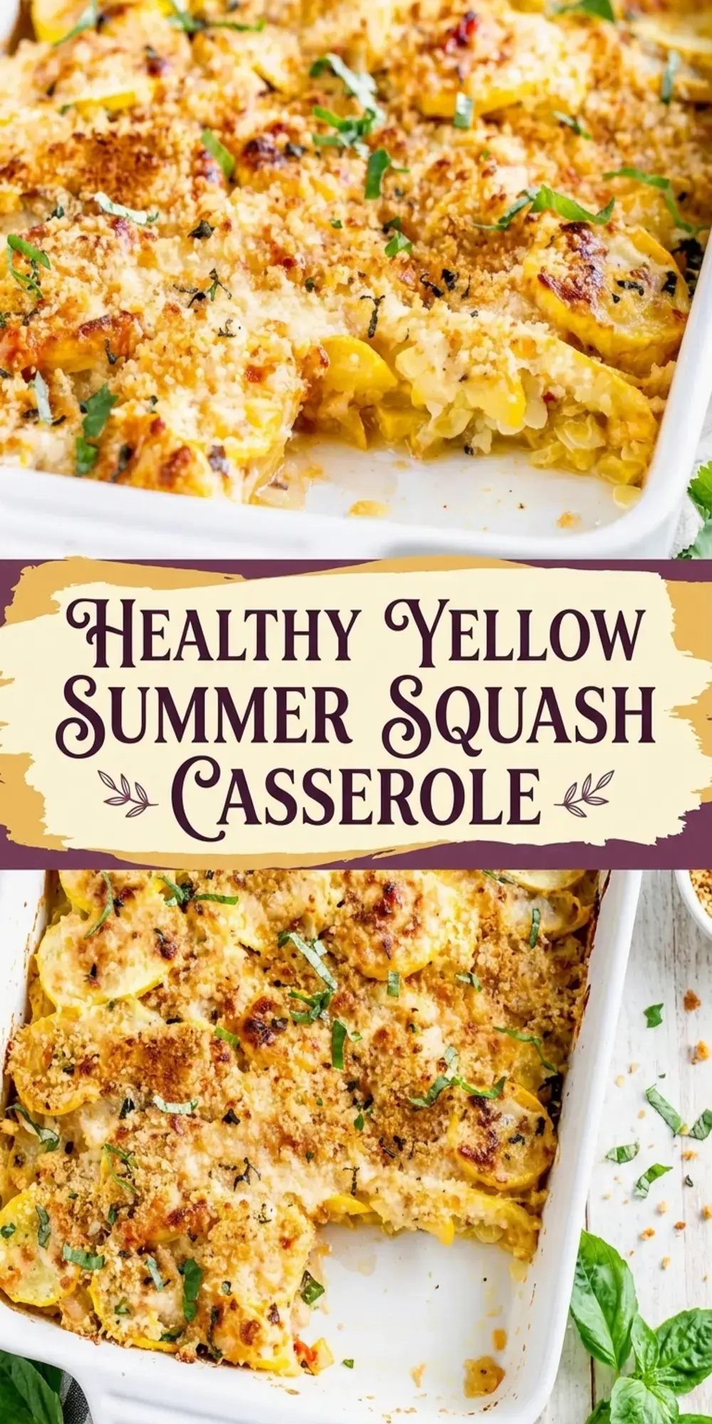 Healthy Yellow Summer Squash Casserole Recipe with Cheesy Breadcrumb Topping 18 Healthy Yellow Summer Squash Casserole