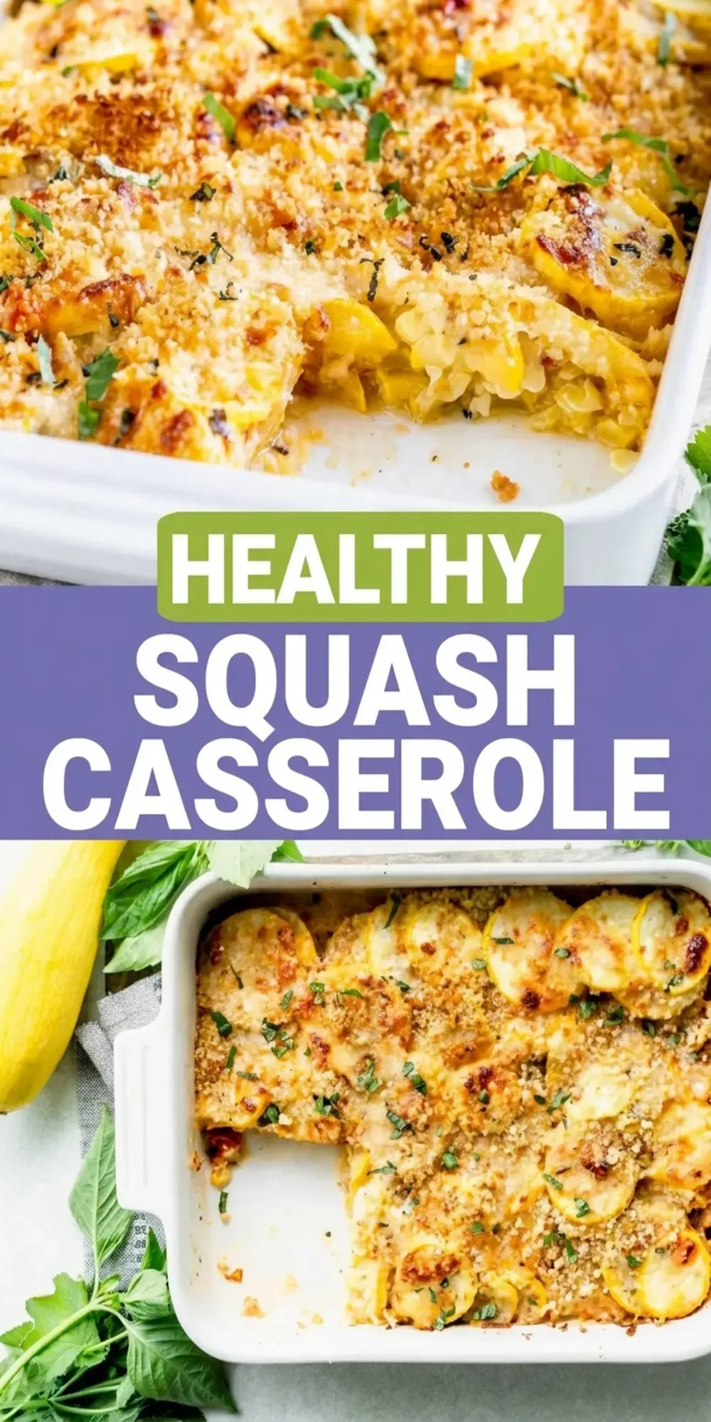 Healthy Yellow Summer Squash Casserole Recipe with Cheesy Breadcrumb Topping 19 Healthy Yellow Summer Squash Casserole
