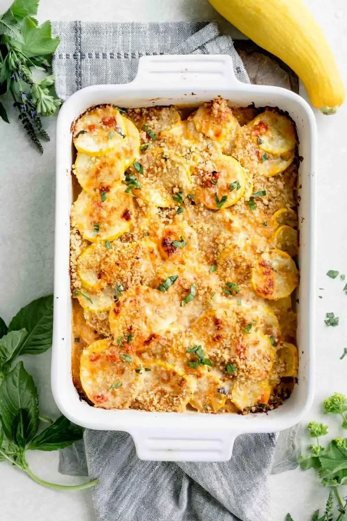 Healthy Yellow Summer Squash Casserole Recipe with Cheesy Breadcrumb Topping 20 Healthy Yellow Summer Squash Casserole