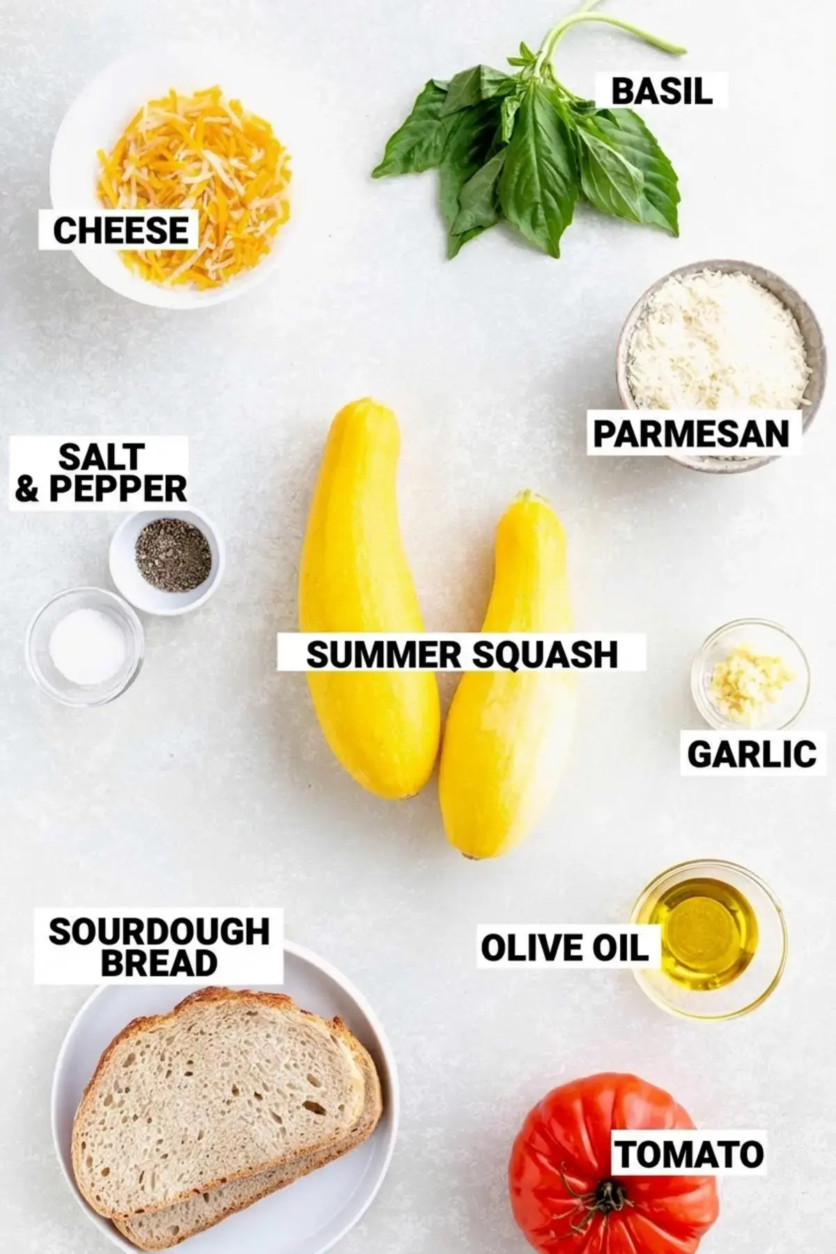 Healthy Yellow Summer Squash Casserole Recipe with Cheesy Breadcrumb Topping 21 Healthy Yellow Summer Squash Casserole, Key Ingredients for this Recipe