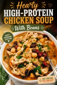 Hearty High-Protein Chicken Soup With Beans