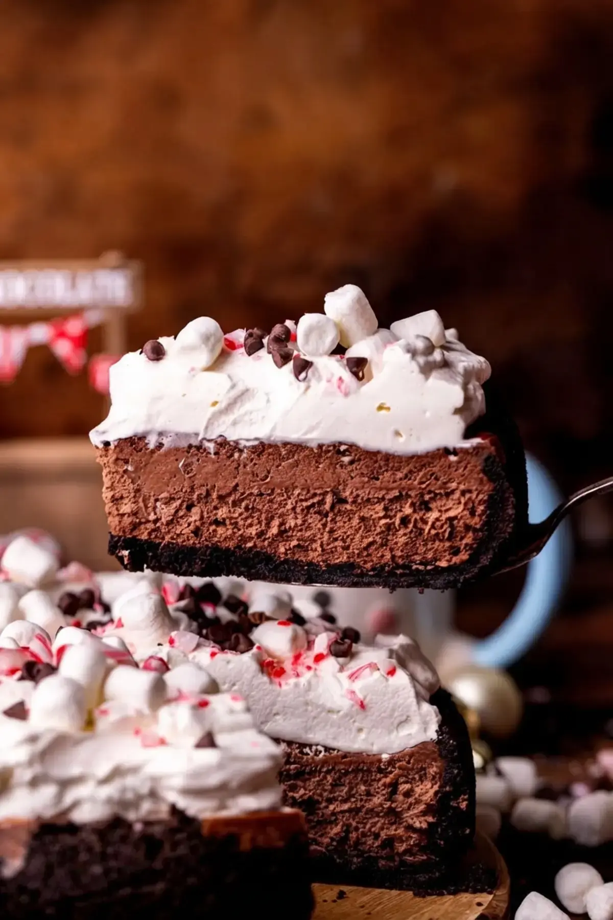 Hot Chocolate Cheesecake: A Creamy Winter Dessert with Oreo Crust 17 Hot Chocolate Cheesecake, How to decorate this homemade cheesecake