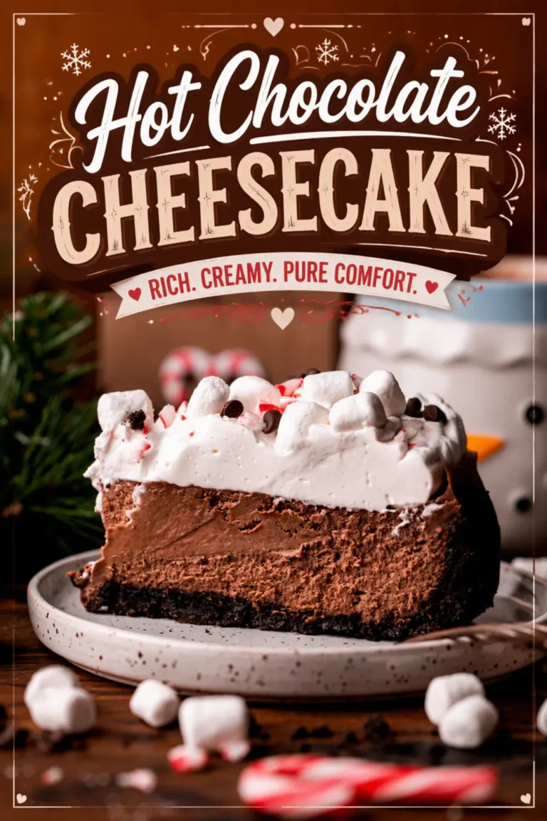 Hot Chocolate Cheesecake: A Creamy Winter Dessert with Oreo Crust 20 Hot Chocolate Cheesecake