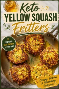 Keto Yellow Squash Fritters