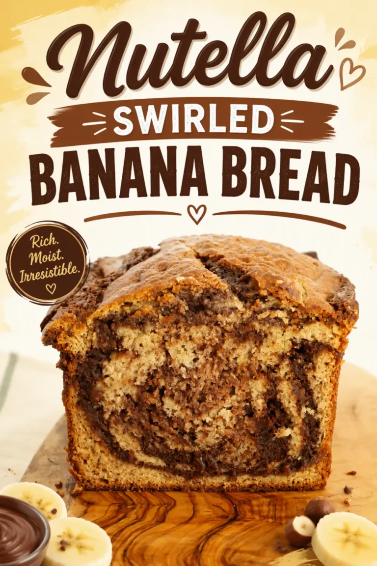 Nutella Swirled Banana Bread