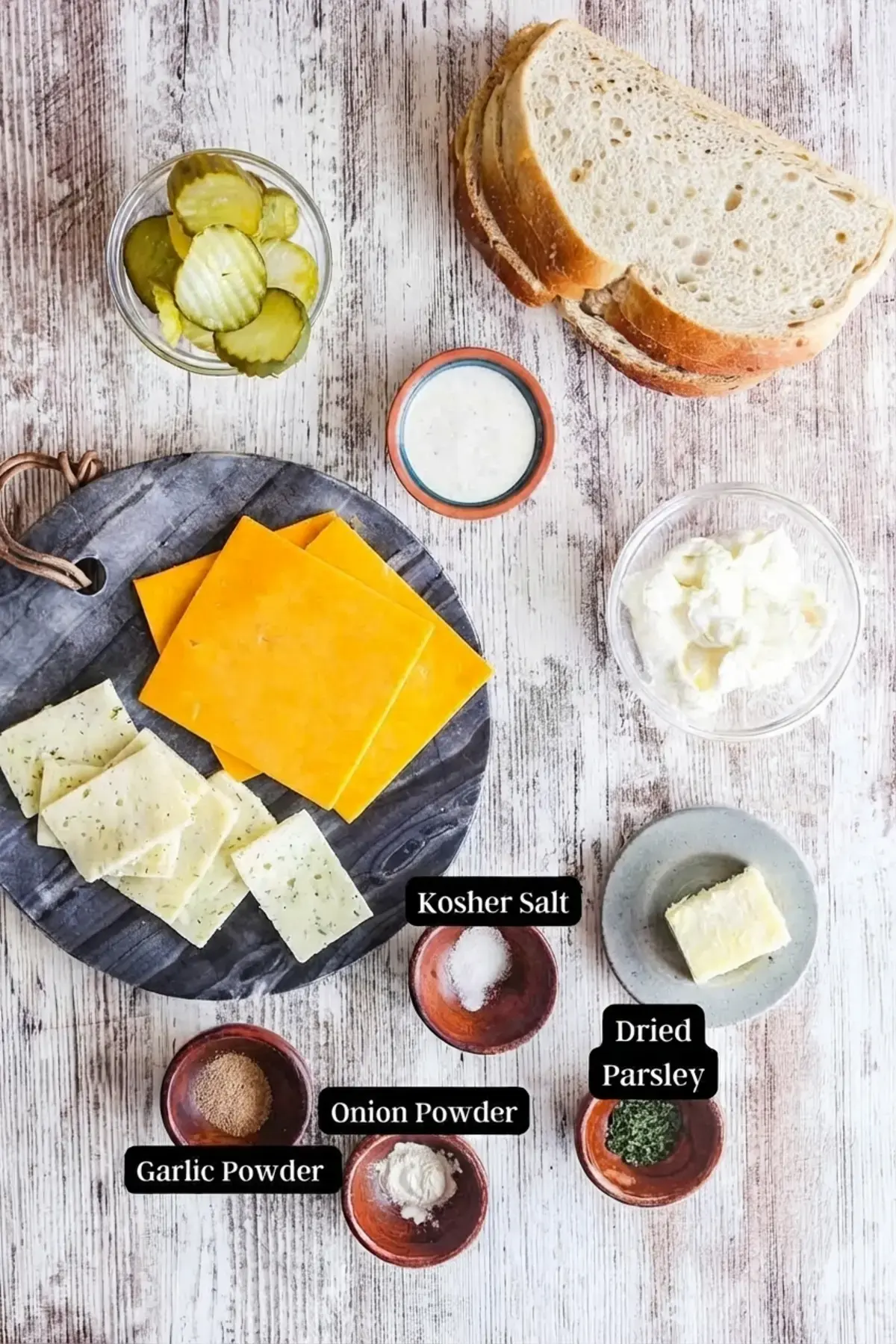 Pickle Grilled Cheese Sandwich, Ingredients (+ notes & substitutions)
