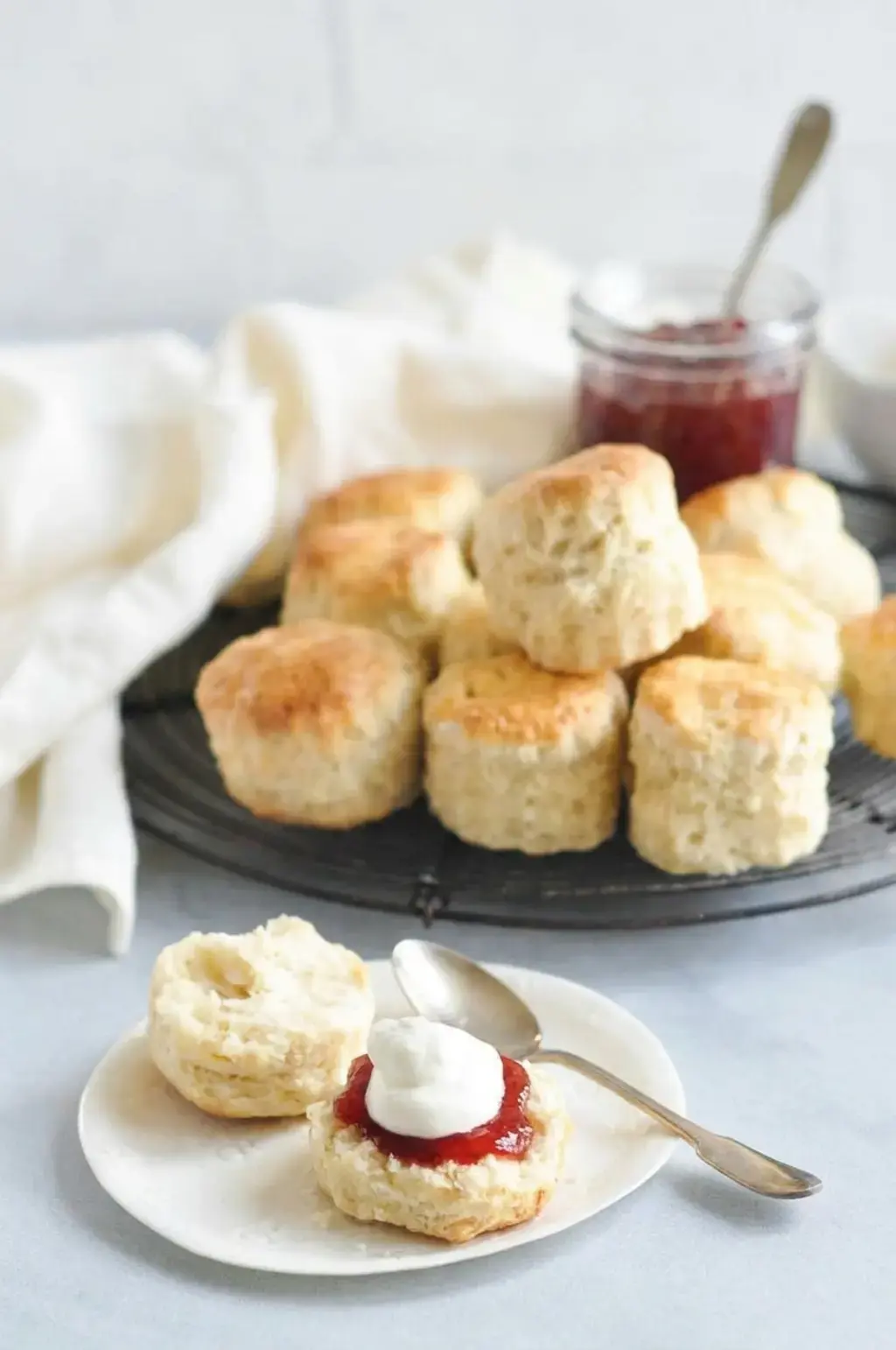 Plain Scones With Strawberry Jam Recipe, Plain Scone Recipe
