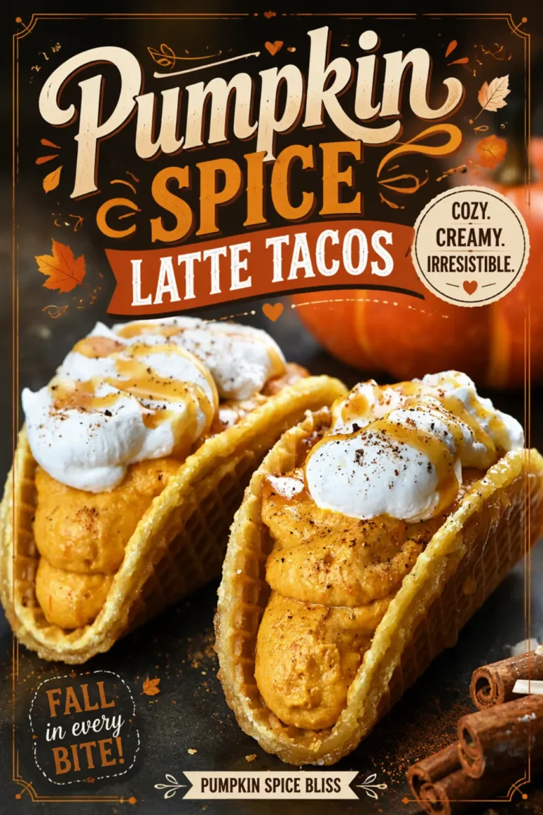 Pumpkin Spice Latte Tacos: No-Bake Fall Dessert with Stroopwafel Shells 12 Pumpkin Spice Latte Tacos