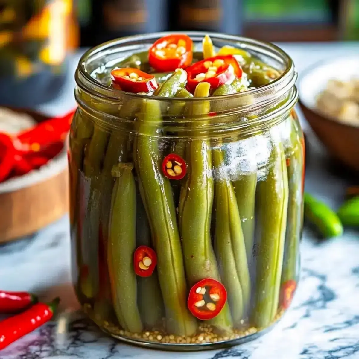 Quick Pickled Green Beans Recipe for Crunchy Spicy Snacks 5 Quick Pickled Green Beans, Discover the Magic of Pickling