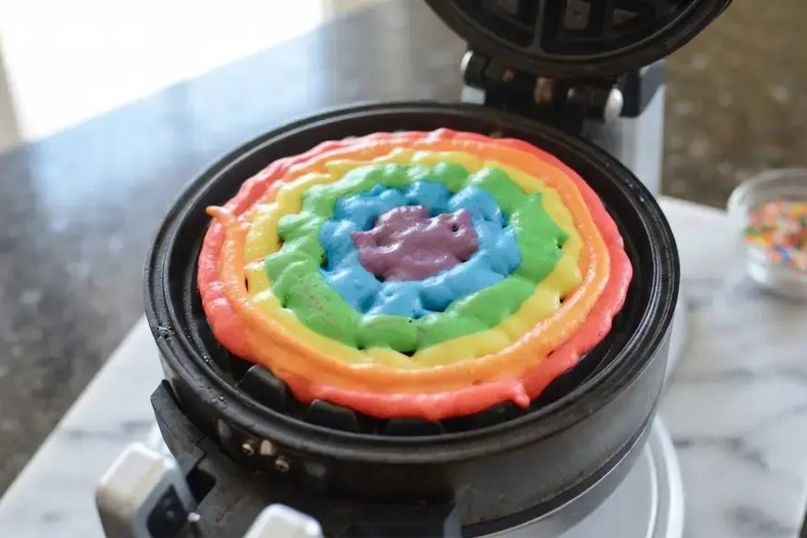 How to Make Rainbow Waffles for a Fun Kid-Friendly Breakfast 10 Rainbow Waffles, How to make Rainbow Waffles