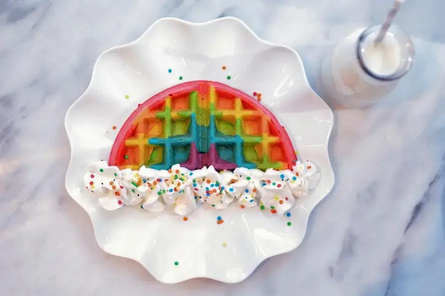 How to Make Rainbow Waffles for a Fun Kid-Friendly Breakfast 11 Rainbow Waffles, How to make Rainbow Waffles