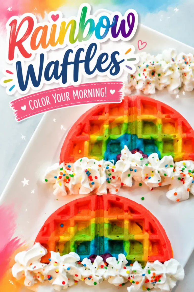 Rainbow Waffles