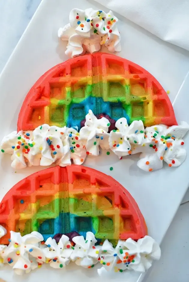 How to Make Rainbow Waffles for a Fun Kid-Friendly Breakfast 7 Rainbow Waffles, Rainbow Waffles, A Magically Delicious Breakfast