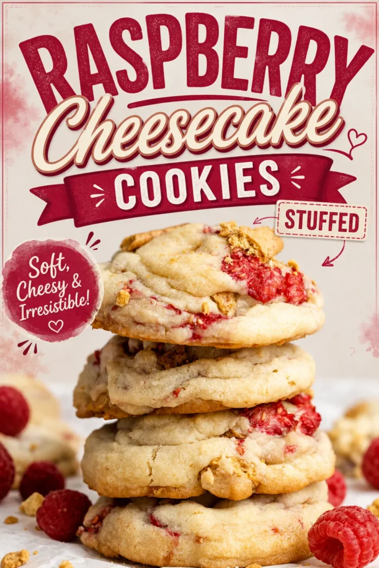 Raspberry Cheesecake Cookies Stuffed